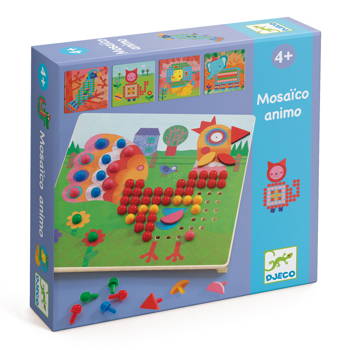 Djeco: Mozaika ANIMO-kolorowe obrazki DJ08137